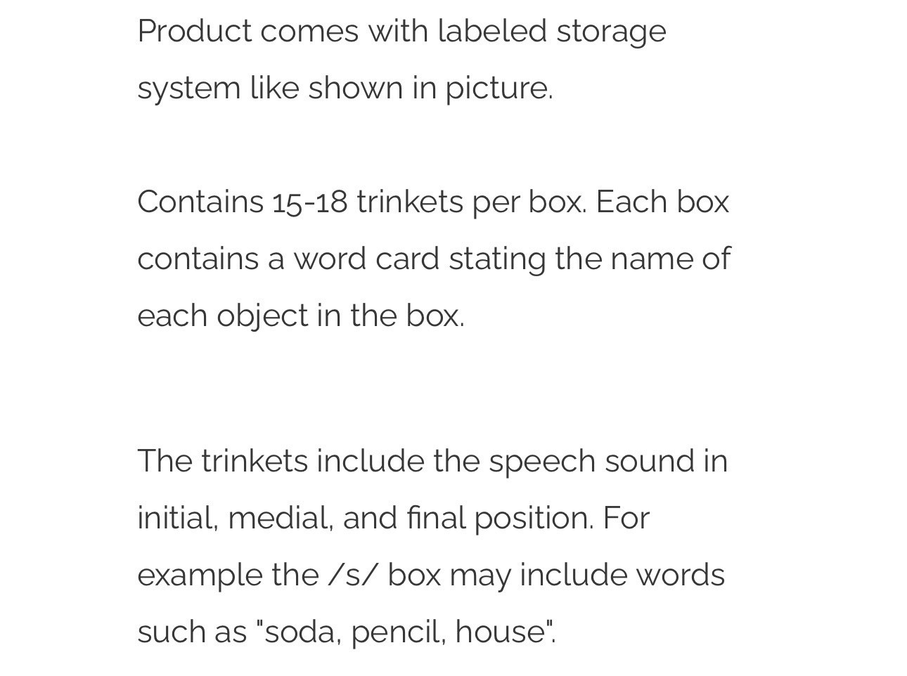 Speech Therapy Speech Sound Boxes