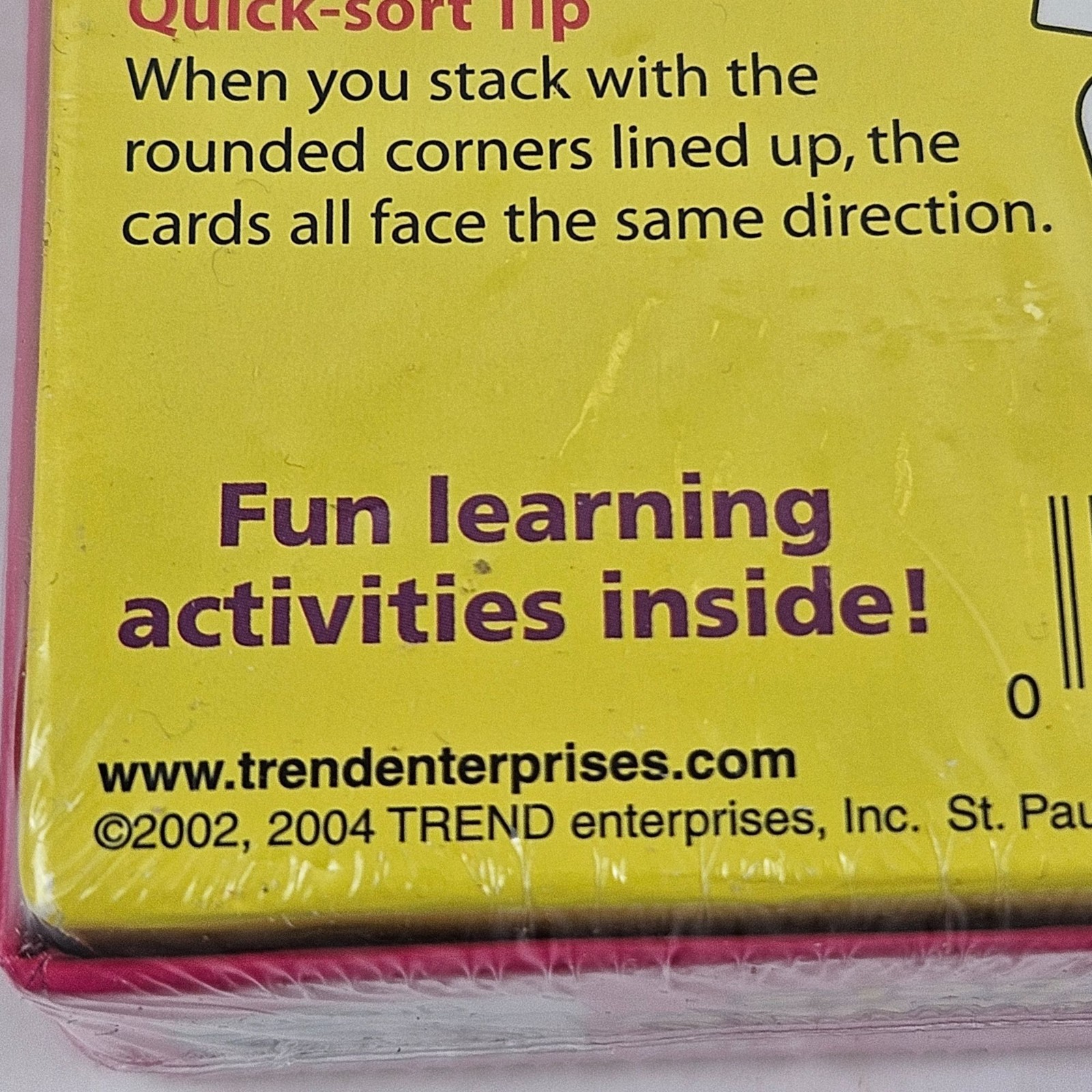 Trend Enterprises Colors Shapes & Numbers Flash Cards Ages 3+ Vintage Sealed
