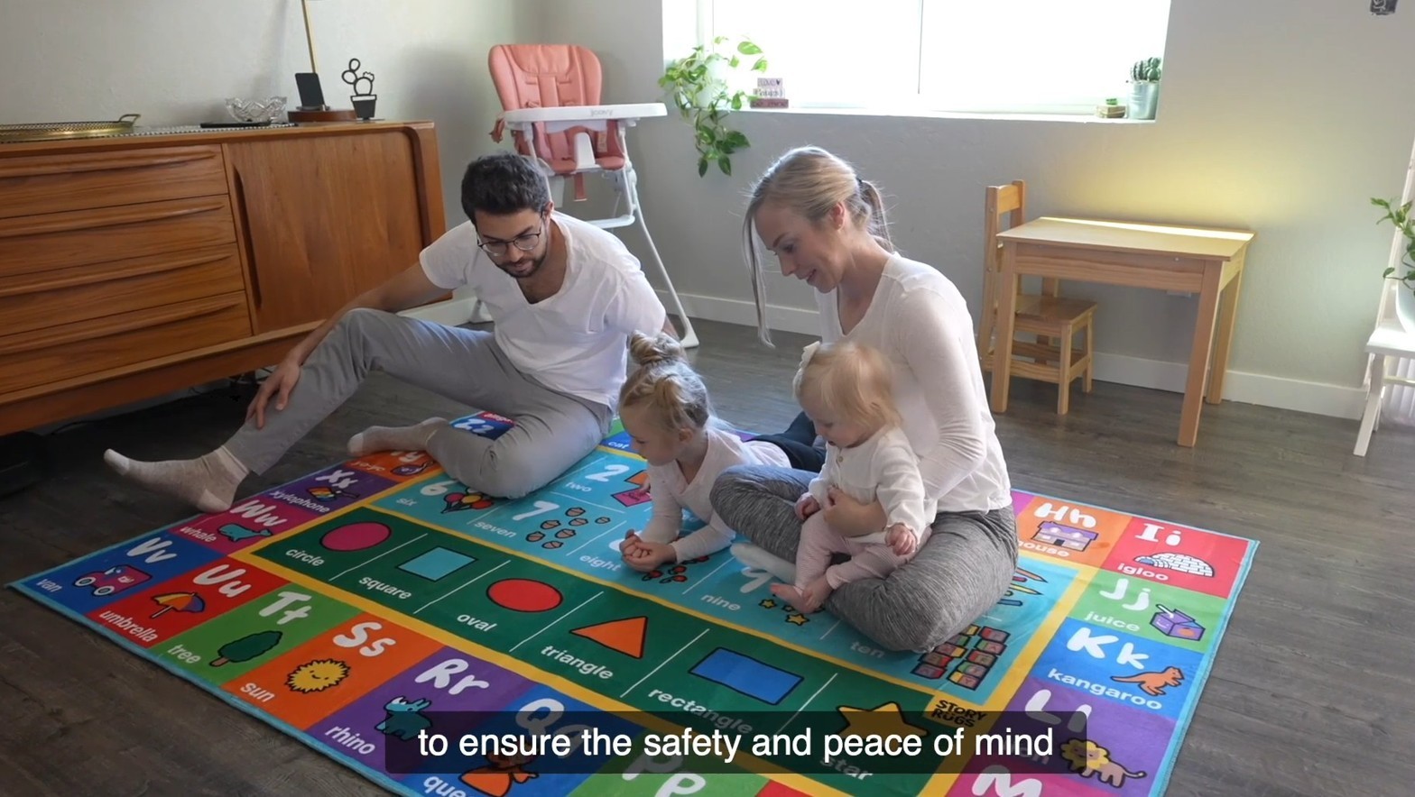 Story Rug 78″ X 58″ Child’s Play Rug with Story Book