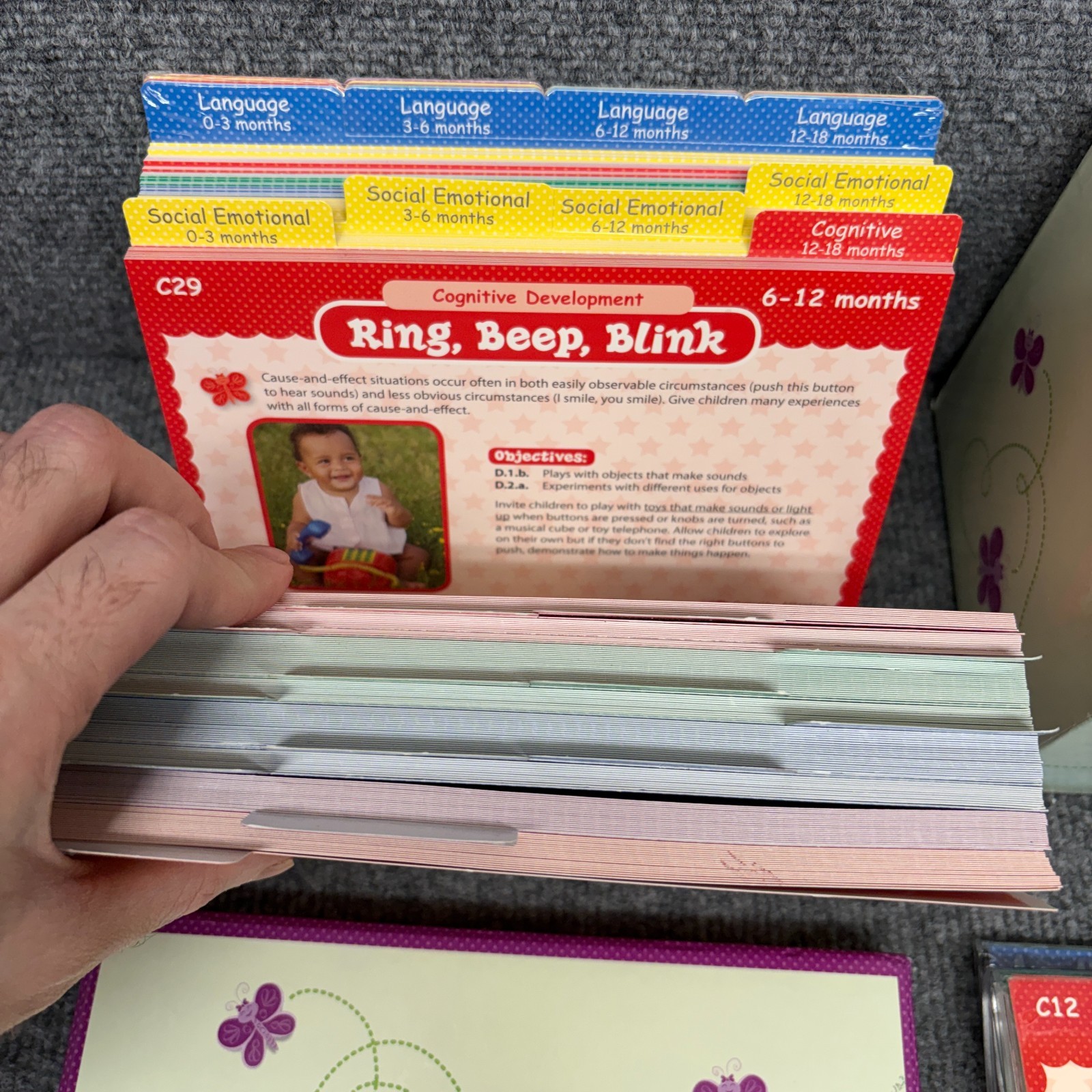 Frog Street Infant Photo Activity Cards Set 0-18 Months Home School Curriculum