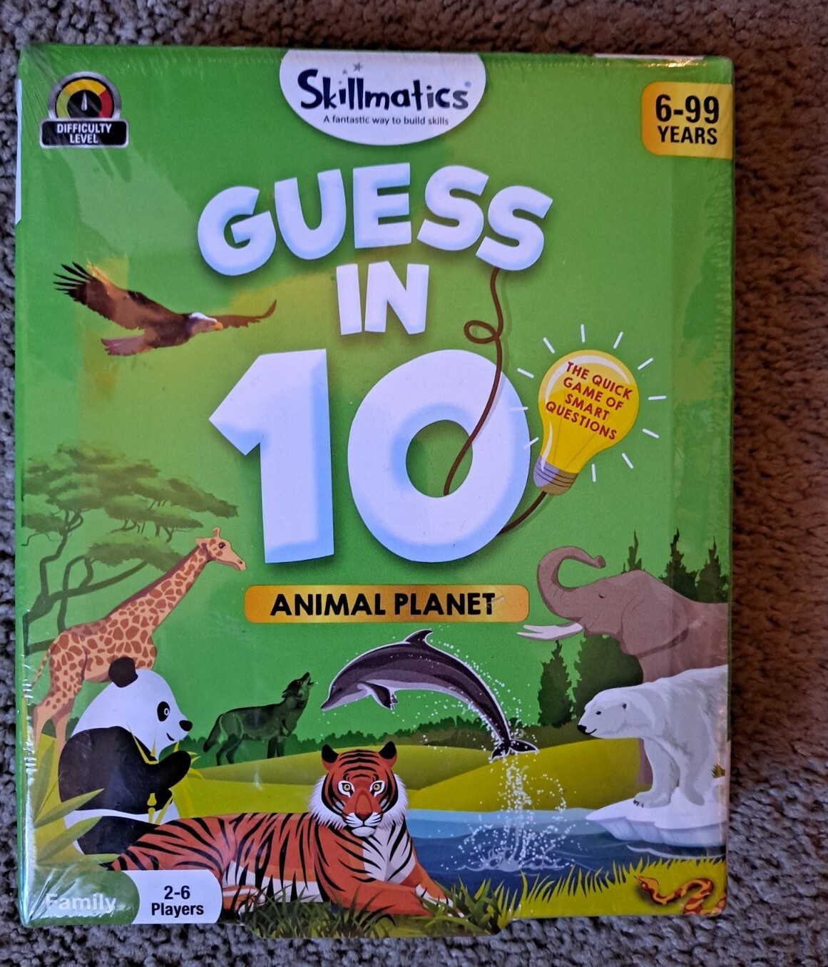 Skillmatics Guess In 10 Animal Planet Game of Smart Answers NEW
