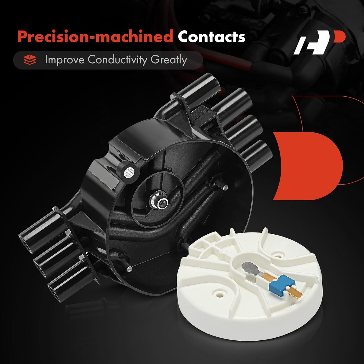 A-Premium Ignition Distributor Cap Compatible with GMC, Chevy & Isuzu Vehicles –