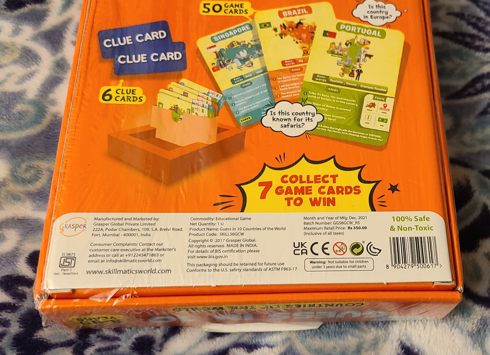 “Skillmatics Guess In 10 Countries of The World Card Game” New 2021 Ages 8 – 99