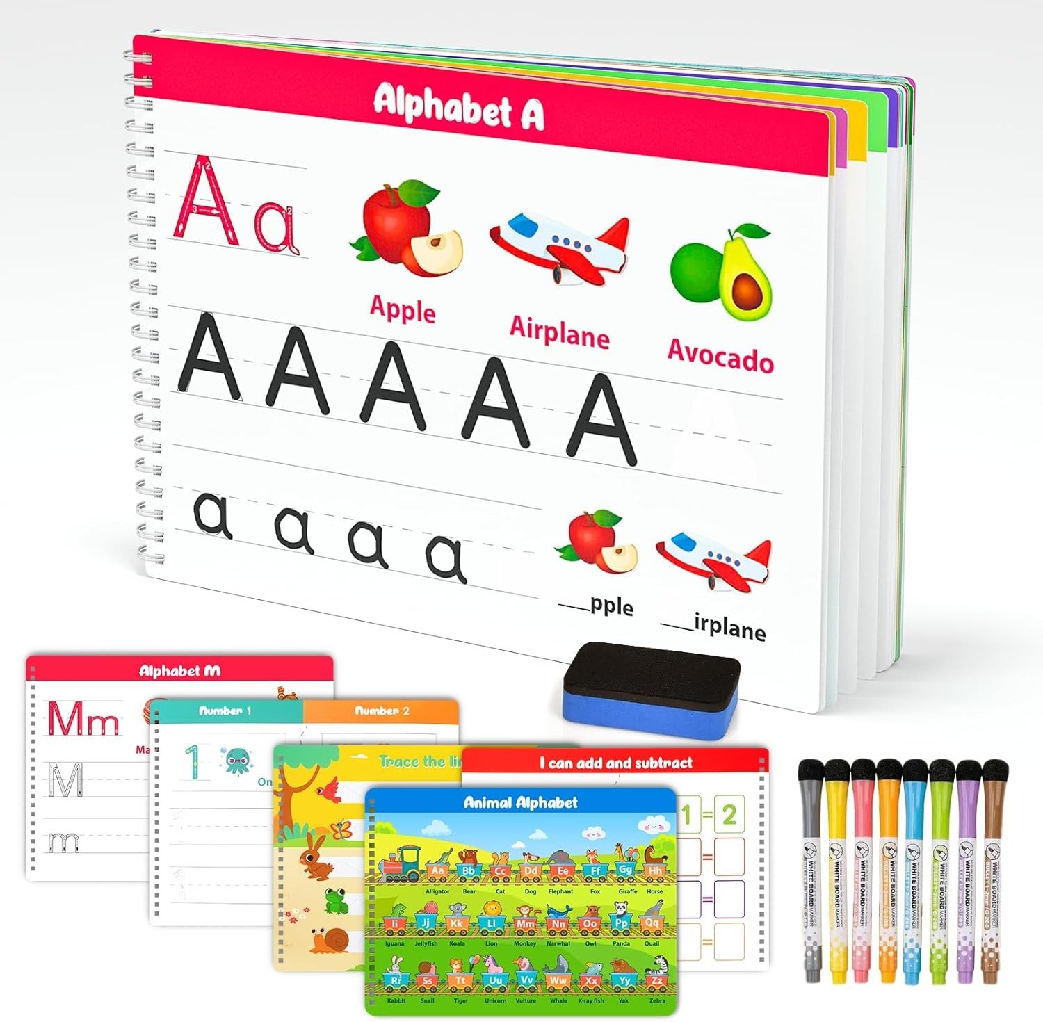 “Kindergarten Learning Activities Learn to Write for Kid Age 3 4 5 Years Old, 40