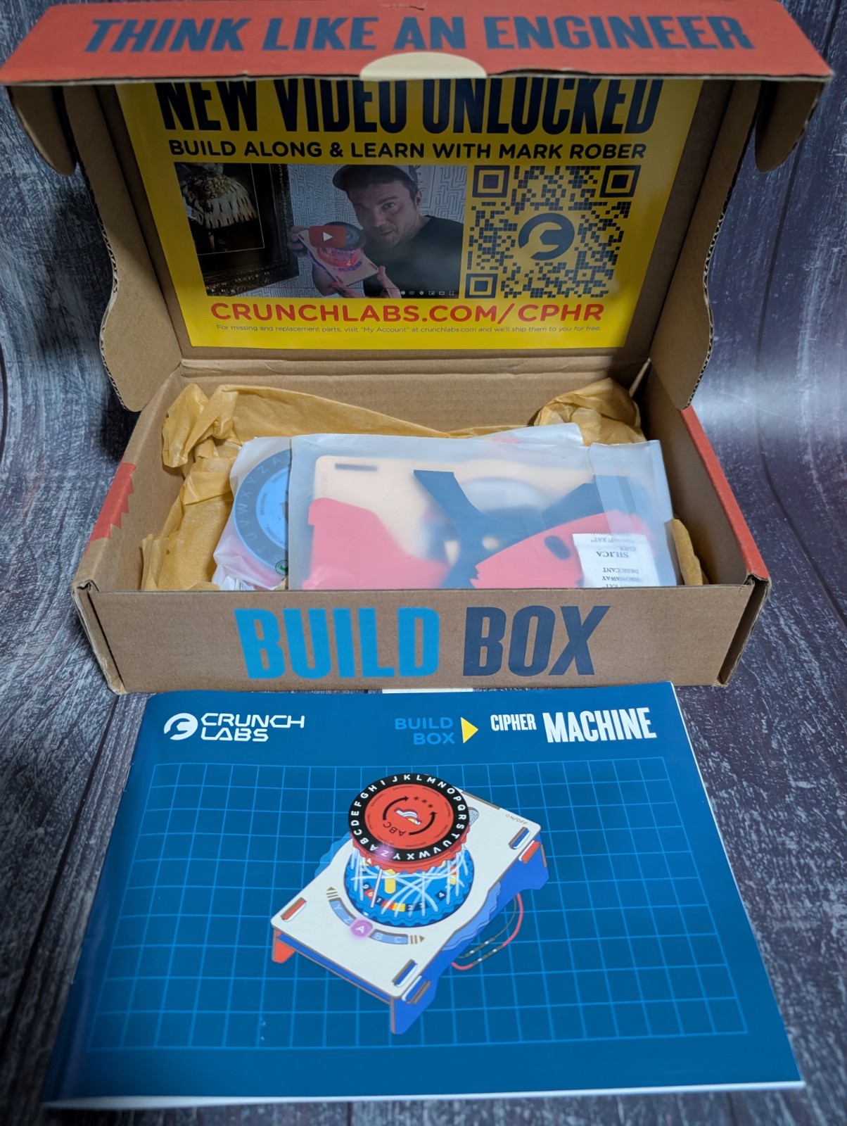 Crunch Labs By Mark Rober S.T.E.M. Build Box Year 3 – Cipher Machine NEW