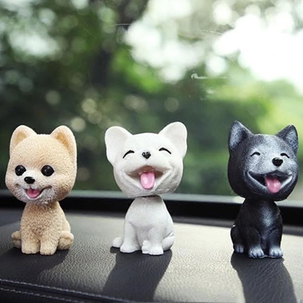 Tabletop Resin Nodding Puppy Toys Bobblehead Dog Shaking Head Dog Car Ornaments
