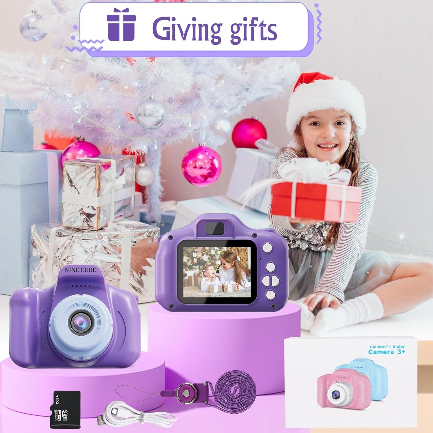 Kids Camera,Toddler Toys for 3-5 Years Old Boys Girls, Mini Compact Camera for K