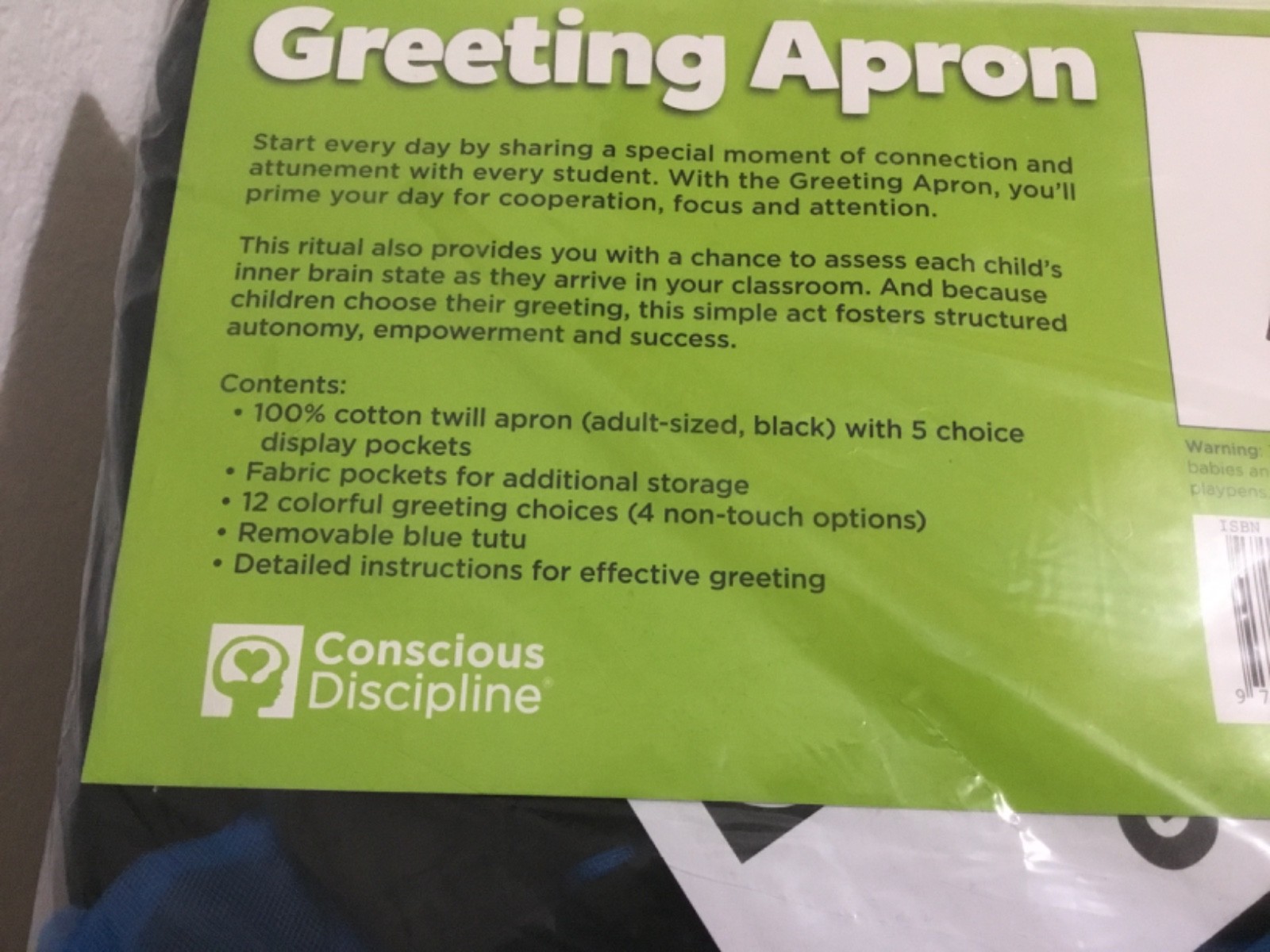 CONSCIOUS DISCIPLINE Greeting Apron, PBIS, SEL, Connect with Students, Classroom