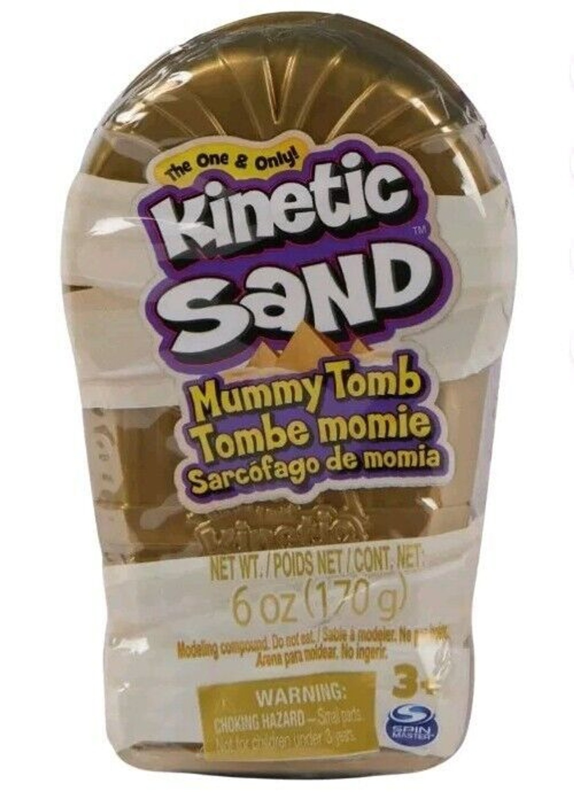 Kinetic Sand, Mummy Tomb with 6oz Brown Play Sand