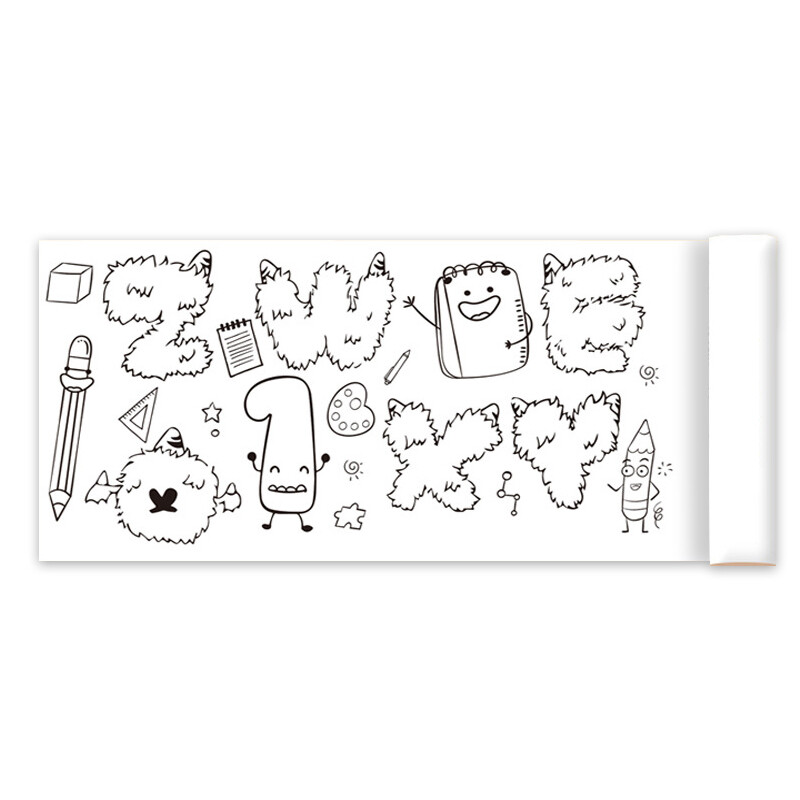 3-Meter Graffiti Scroll Children’s Drawing Roll DIY Kid Painting Educational Toy