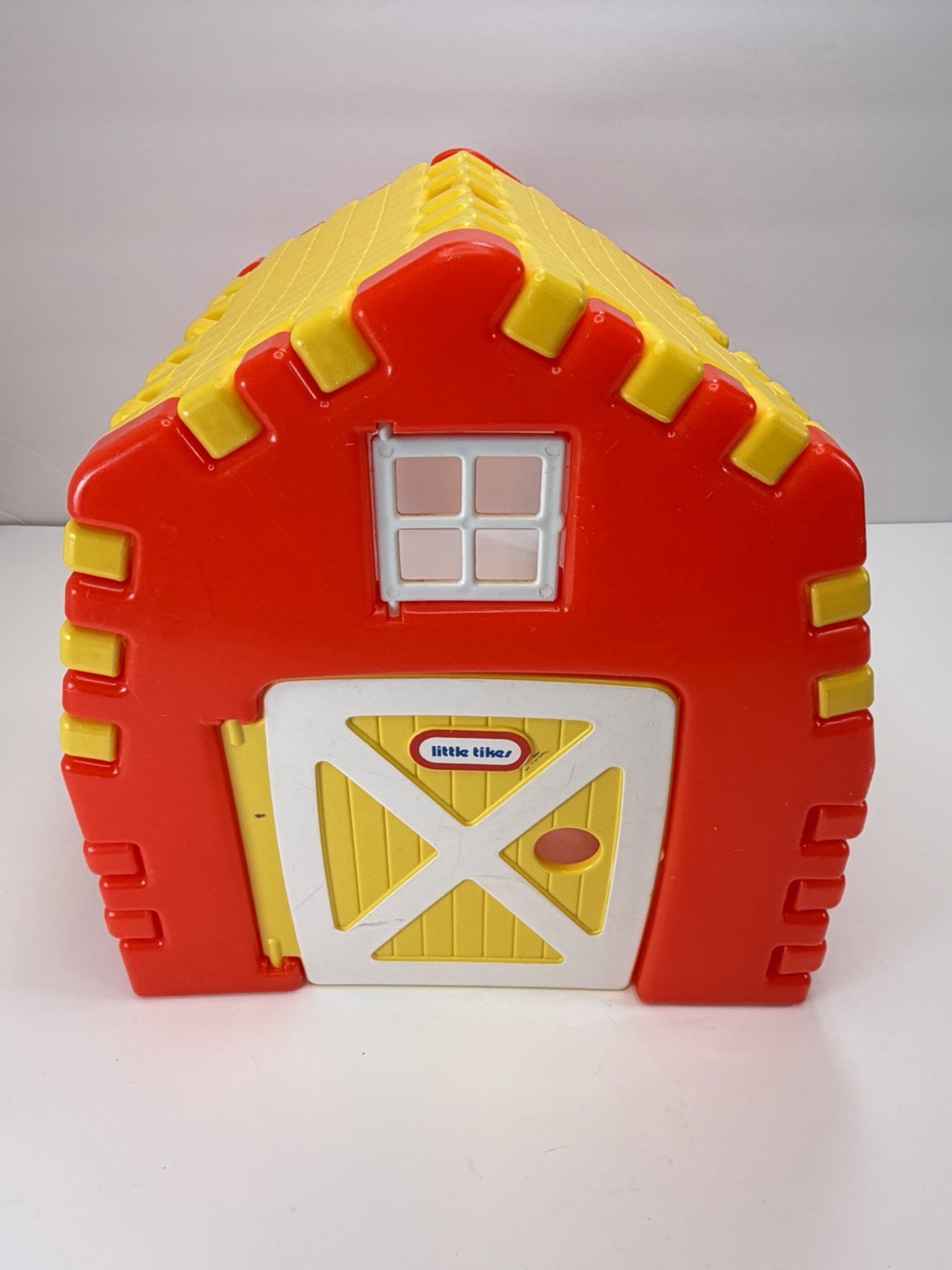 Vintage 1980s Little Tikes Wee Waffles Barn Farm Playhouse Folding Building