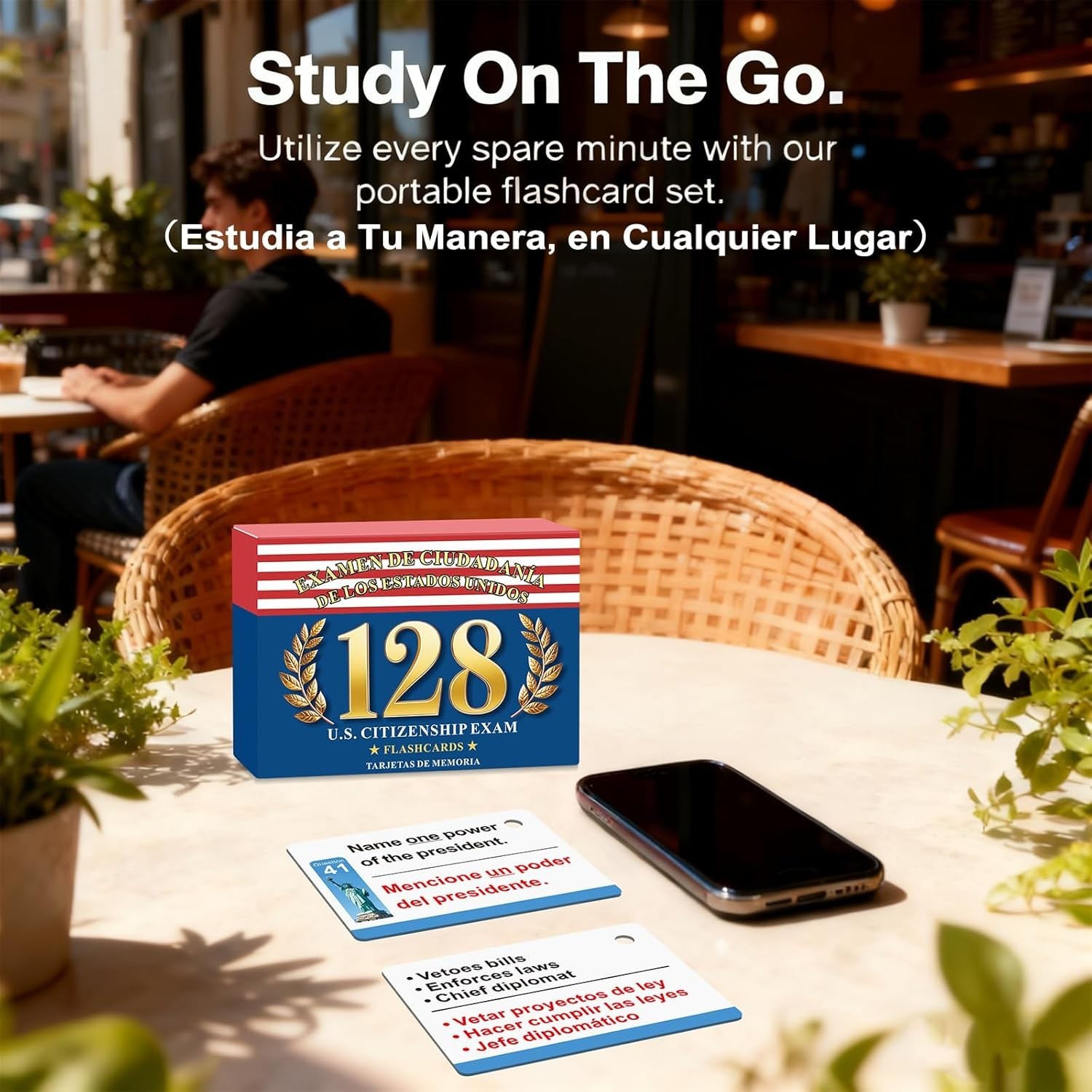 US Citizenship Flash Cards 2026 – Complete 128 USCIS Civics Questions and Ans…