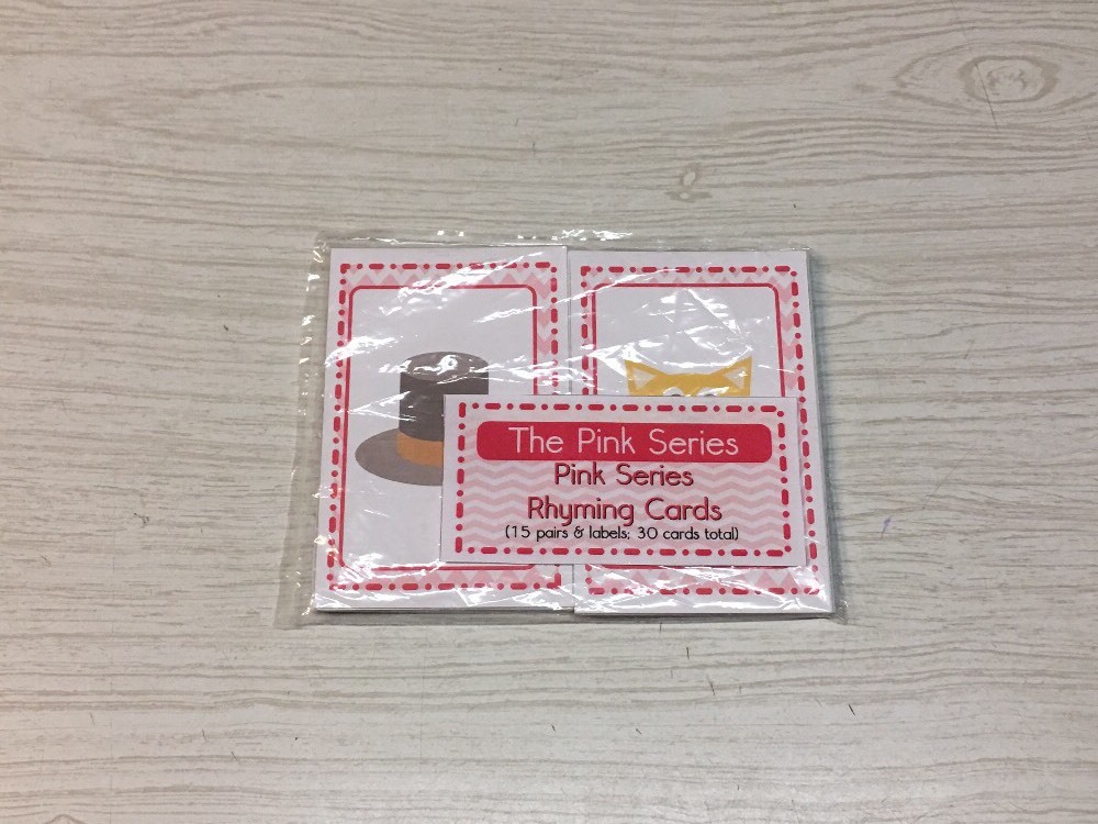 The Pink Series – Rhyming Words ( 30 Card Deck ) Montessori
