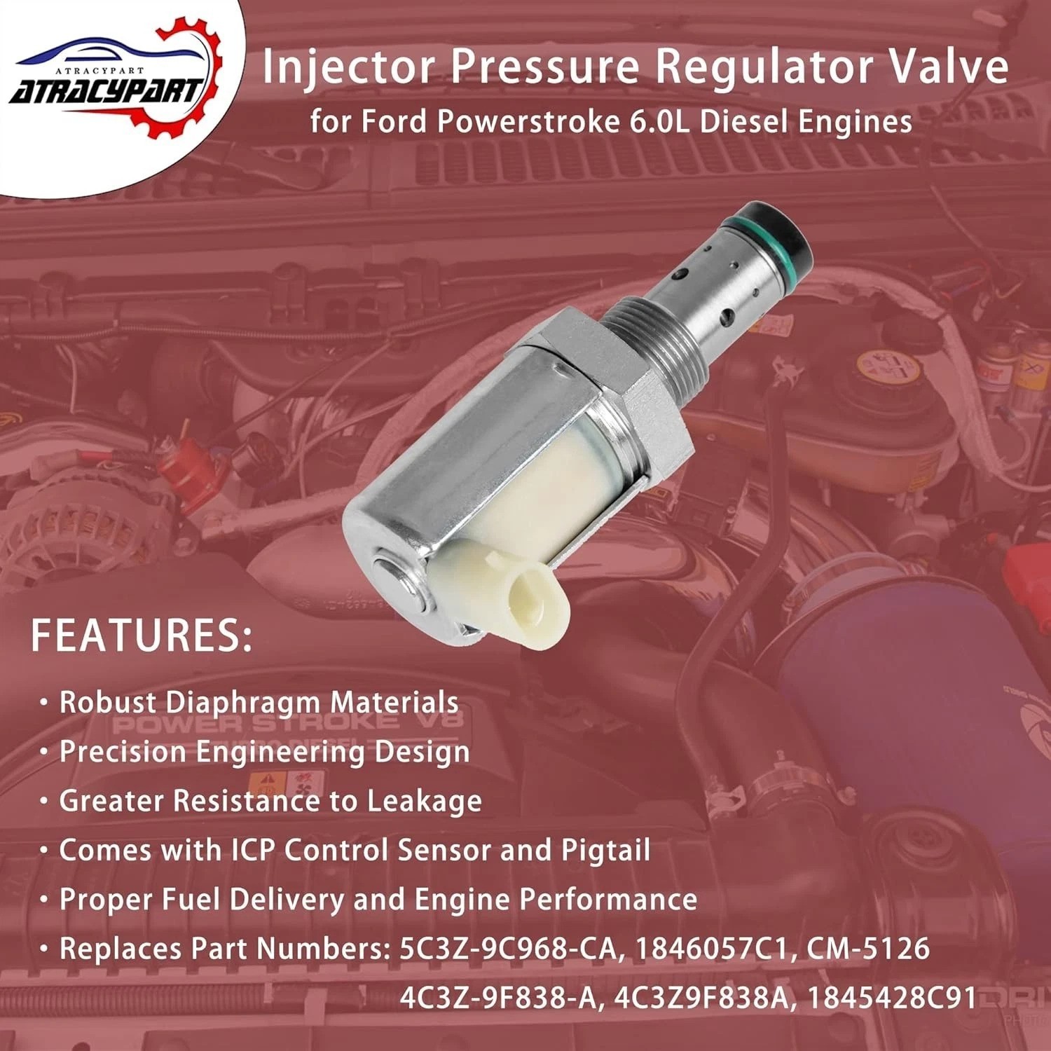 6.0 IPR Valve with ICP Control Sensor and Pigtail | Replacement for 2003-2010…