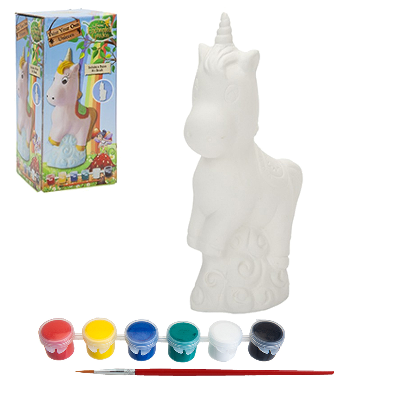 Paint Your Own Unicorn Garden / Statue Activity Kit – Ceramic – Arts & Crafts
