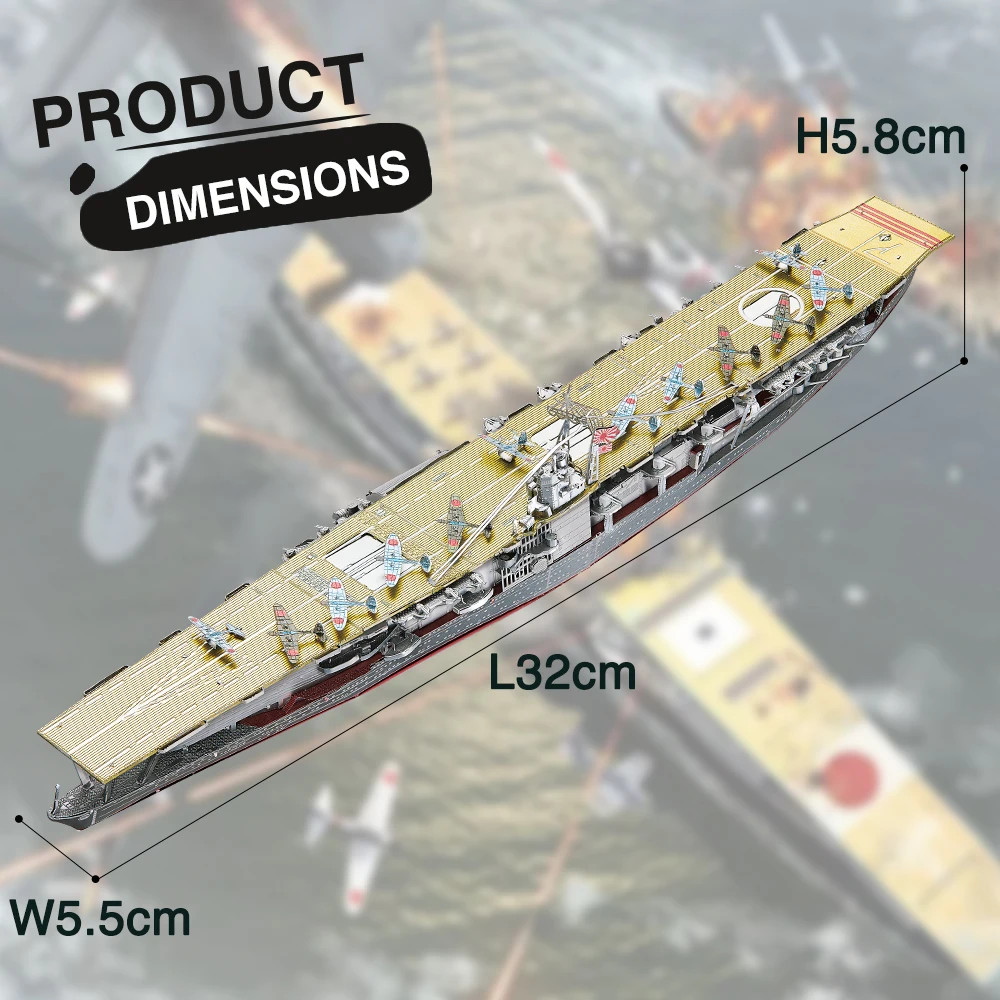 3D Metal Puzzle Battleship Model Building Kits Boat Teens Brain Teaser Gift