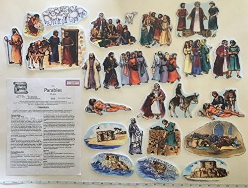 13 Bible Stories Felt Figures Set for Flannel Board – Precut & Ready to Use!