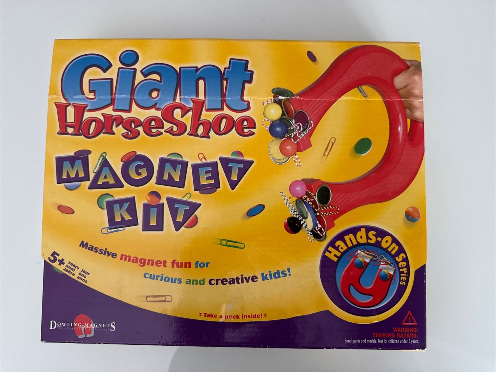 Giant Horseshoe Magnet Kit Dowling Magnets 2004 Complete Science Education Toy