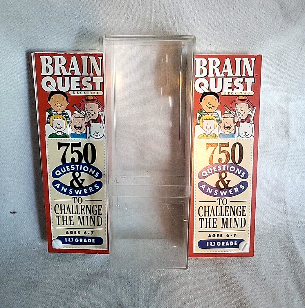 VINTAGE Brain Quest Grade 1st – Deck 1 and 2