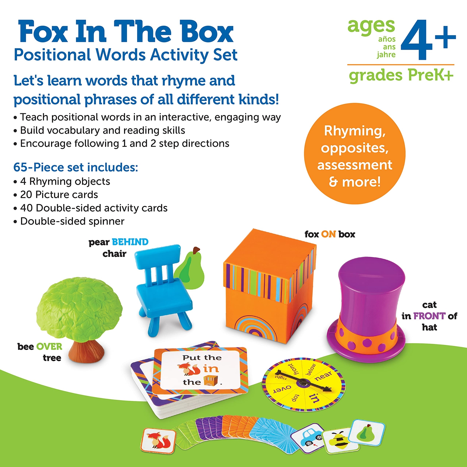 Rhyming Vocabulary Game for Kids Develops Fine Motor Skills and Directions