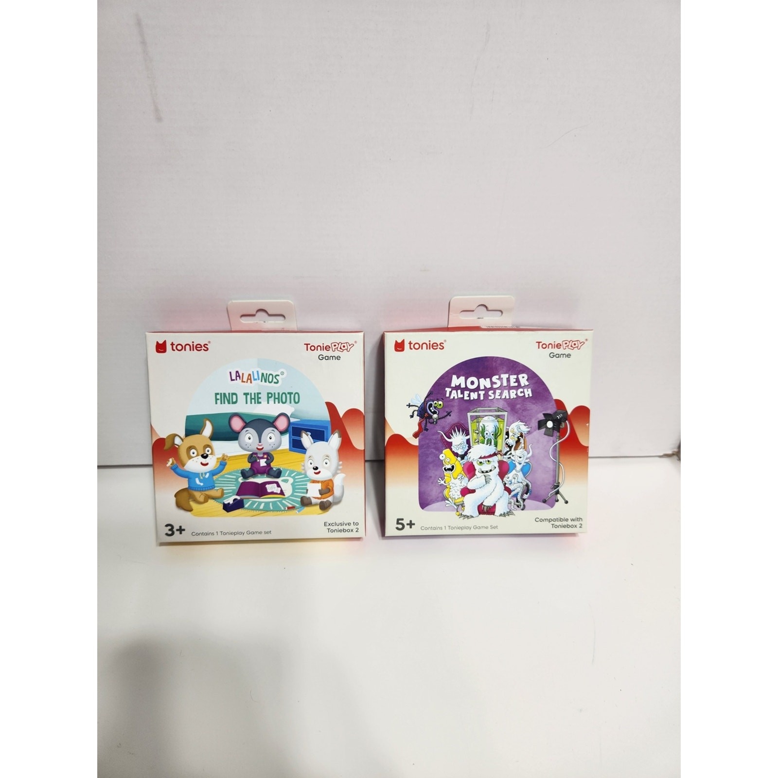 Lot Of 2 ToniePlay Game Sets for Toniebox 2 Monster Talent Search Find The Photo