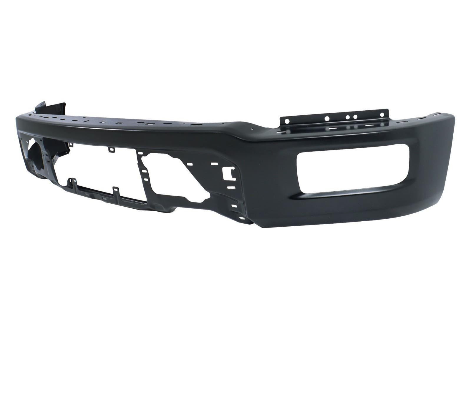 24-25 Ford F150 Steel Front Bumper Face Bar Black Steel (No Sensor Holes)