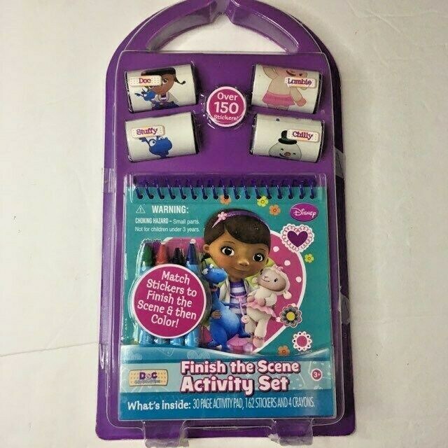 New Vintage Tara Toy Doc McStuffins Finish The Scene Activity Pad NEW FREE SHIP