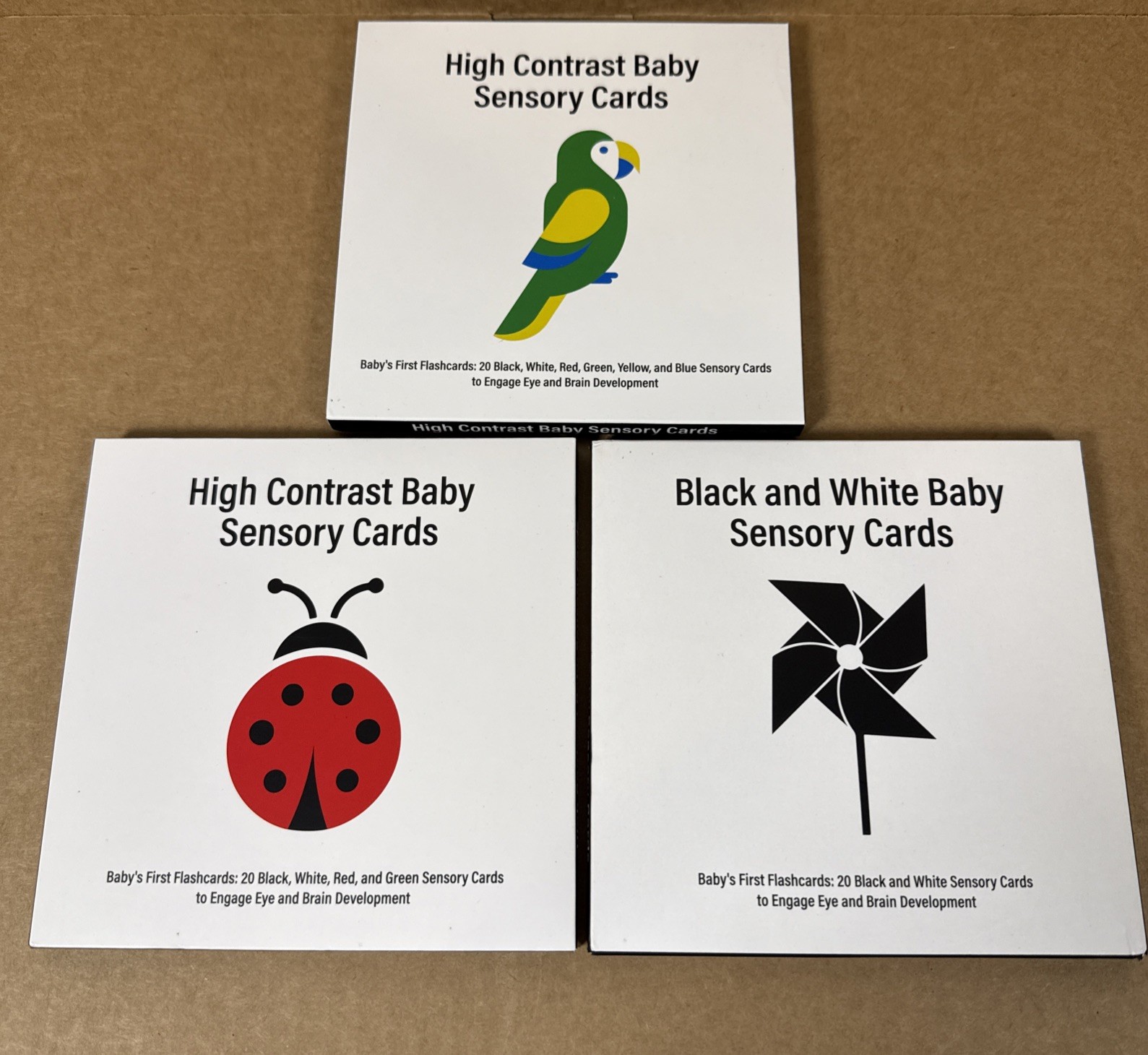 High Contrast Baby Visual Stimulation Cards Black And White Baby Newborn