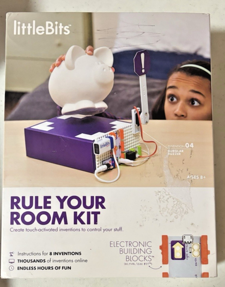 LittleBits RULE YOUR ROOM KIT Educational Learning Electro Build Block Untested
