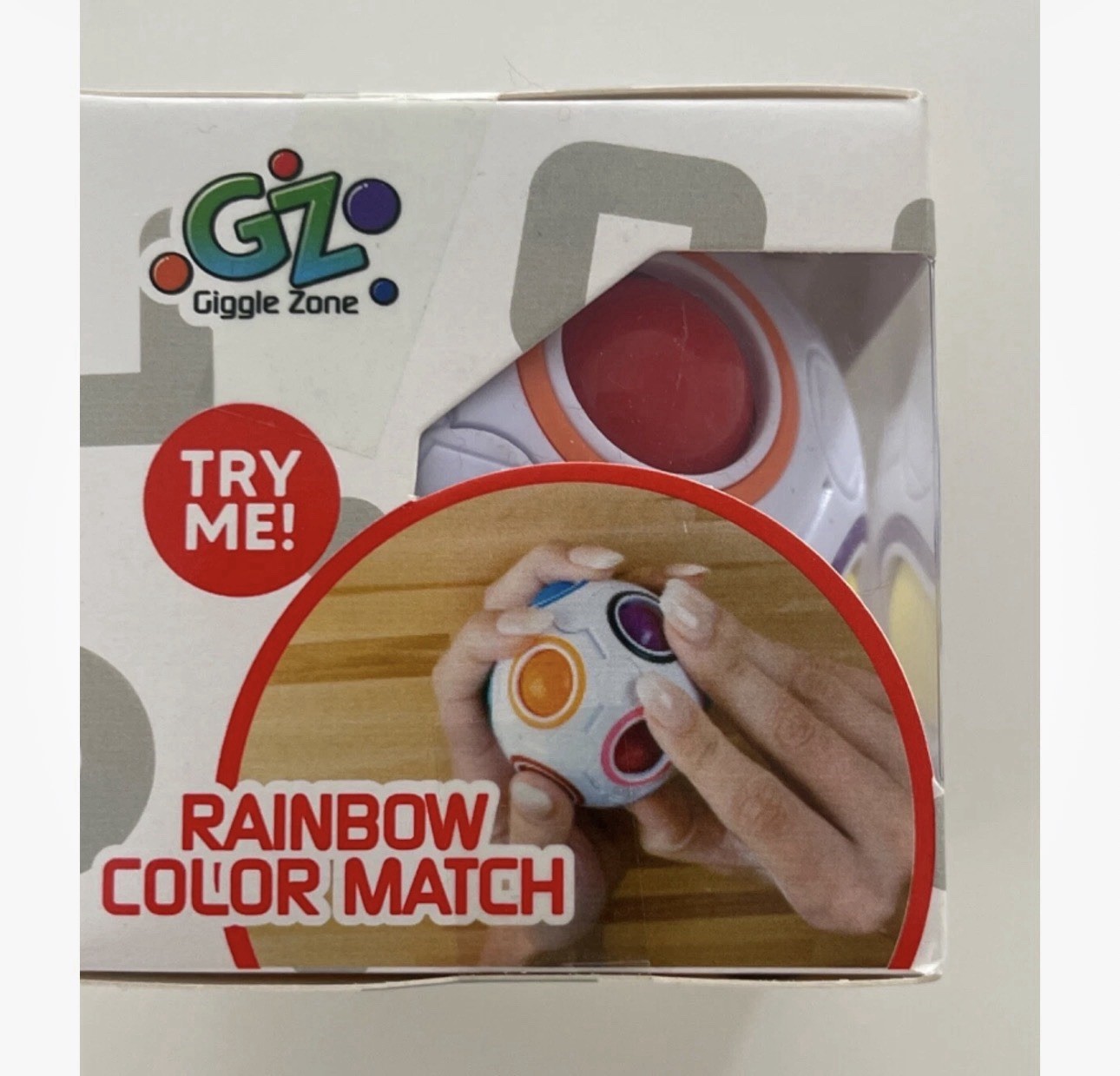 Giggle Zone Rainbow Color Match Puzzle Ball Novelty Toy NEW