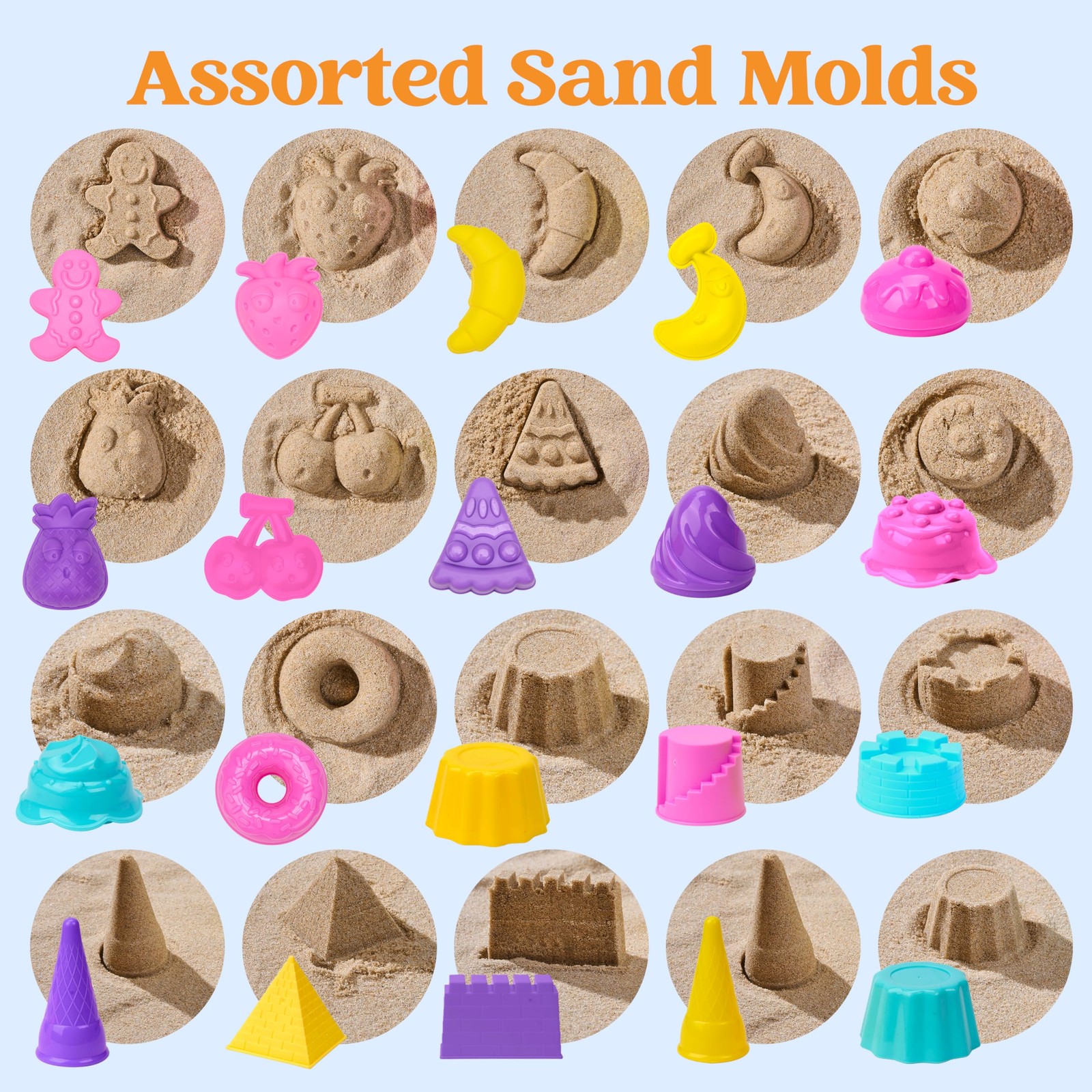 Sloosh Beach Sand Toys Set – Pink Dump Truck Car Toy Medium, Multicolor