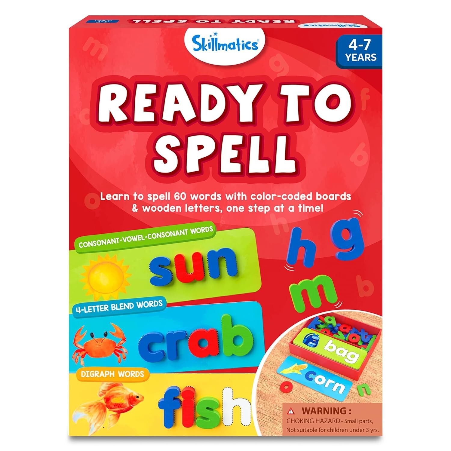 Skillmatics Preschool Learning Activity – Ready to Spell, Gifts for Boys & Girls