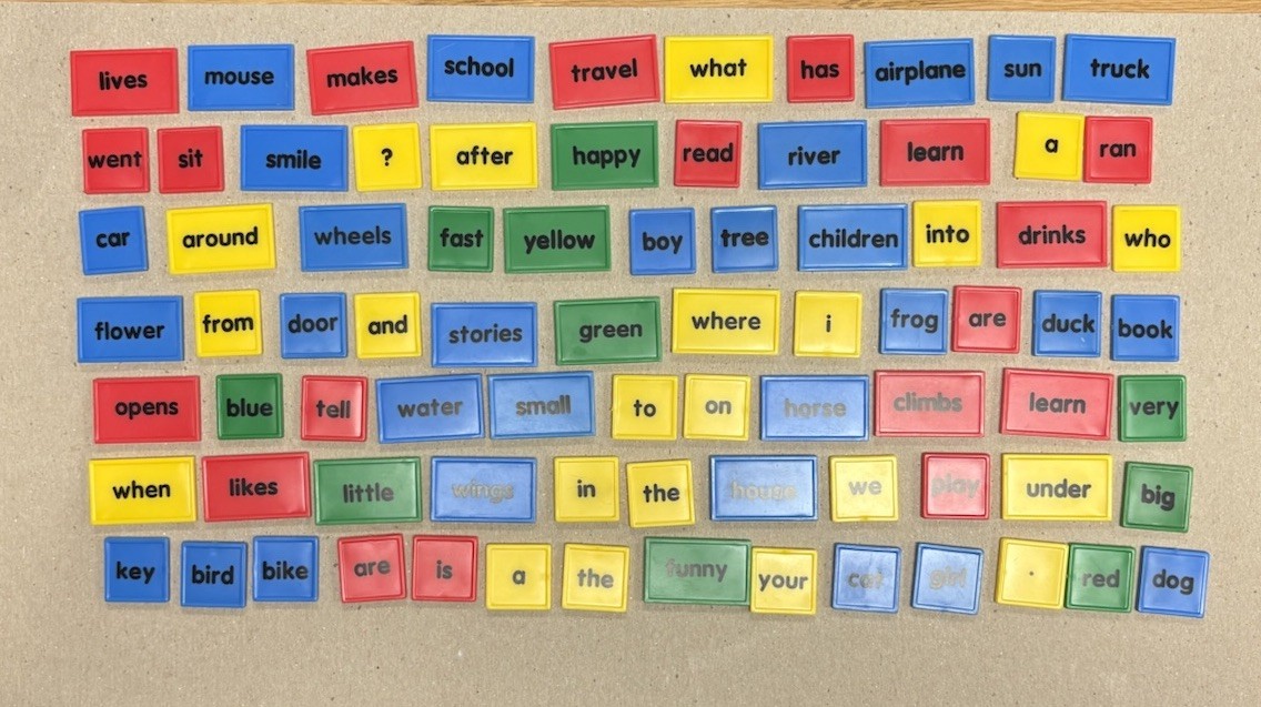 Word Tiles Set Of 80 Make A Sentence Plastic Reading Manipulatives Educational
