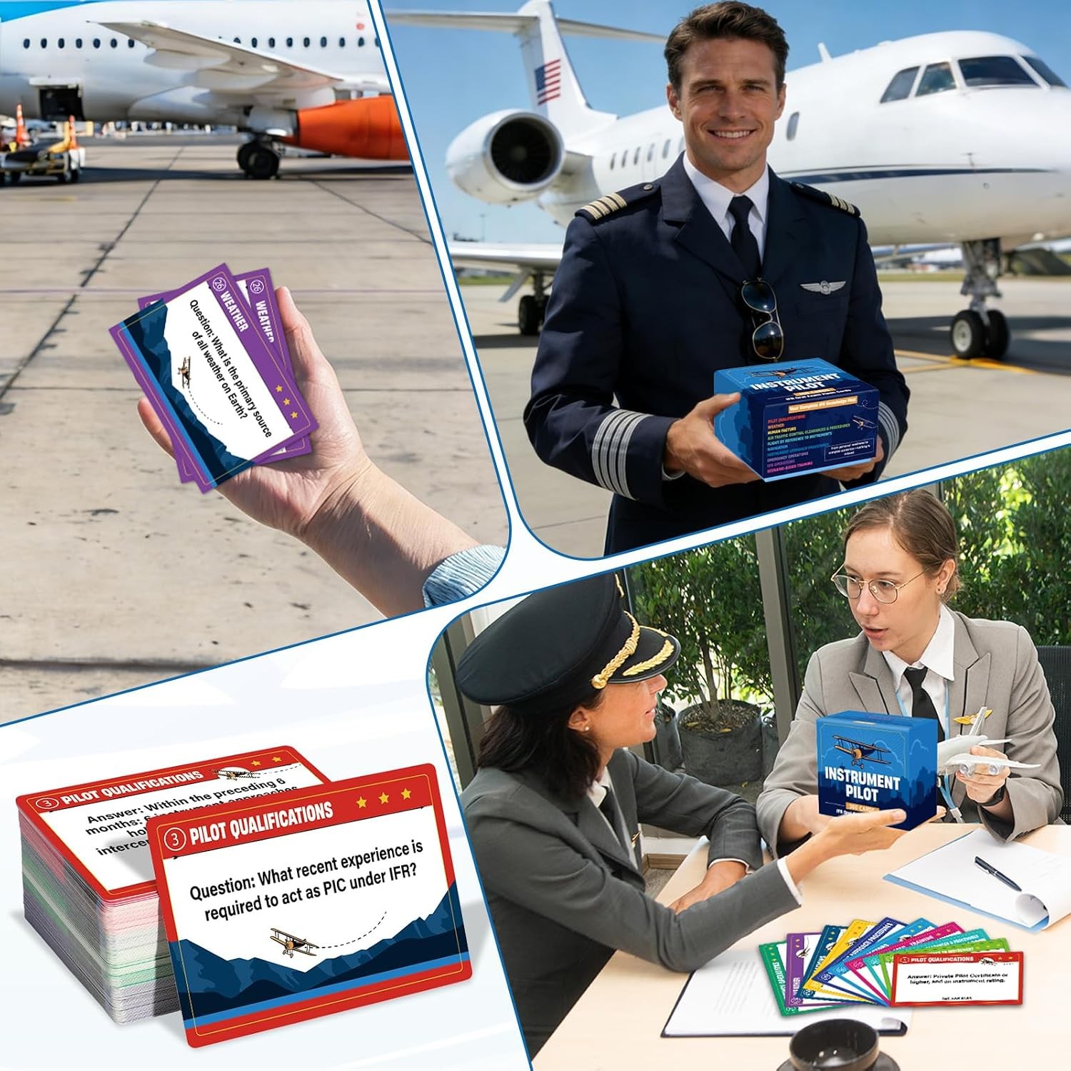 300 Pcs Instrument Pilot IFR Oral Exam Flashcards Covering All Topics Developed