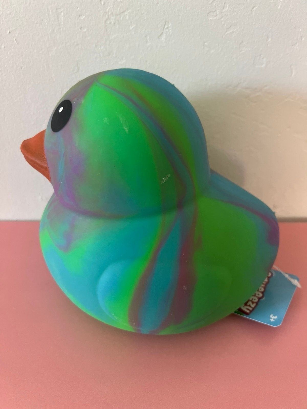 Tye Dye- Green Duck TikTok Viral Sunny Days Squeezy Squishy Easter Toy-random