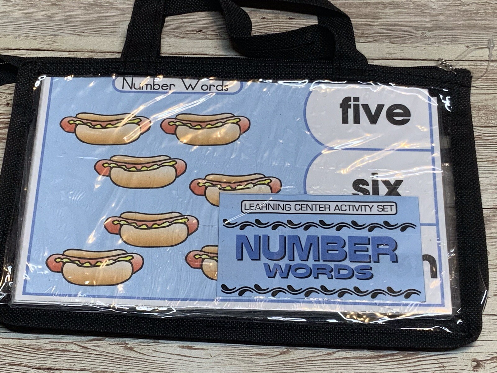 Learning Center Activity Set- Number Words – Clothespin Learning Center