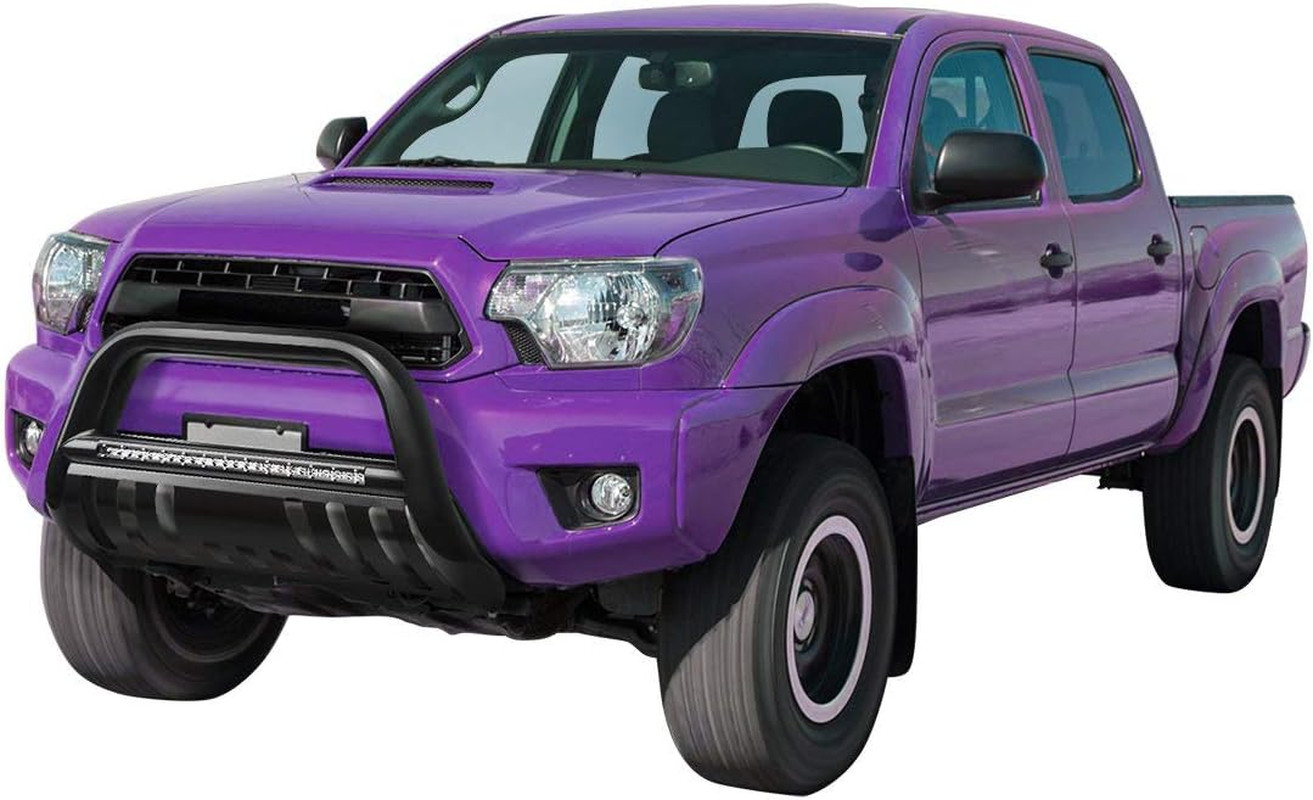 Bull Bar Compatible with 05-15 Toyota Tacoma 3″ Tube Brush Push Grille Guard Fro