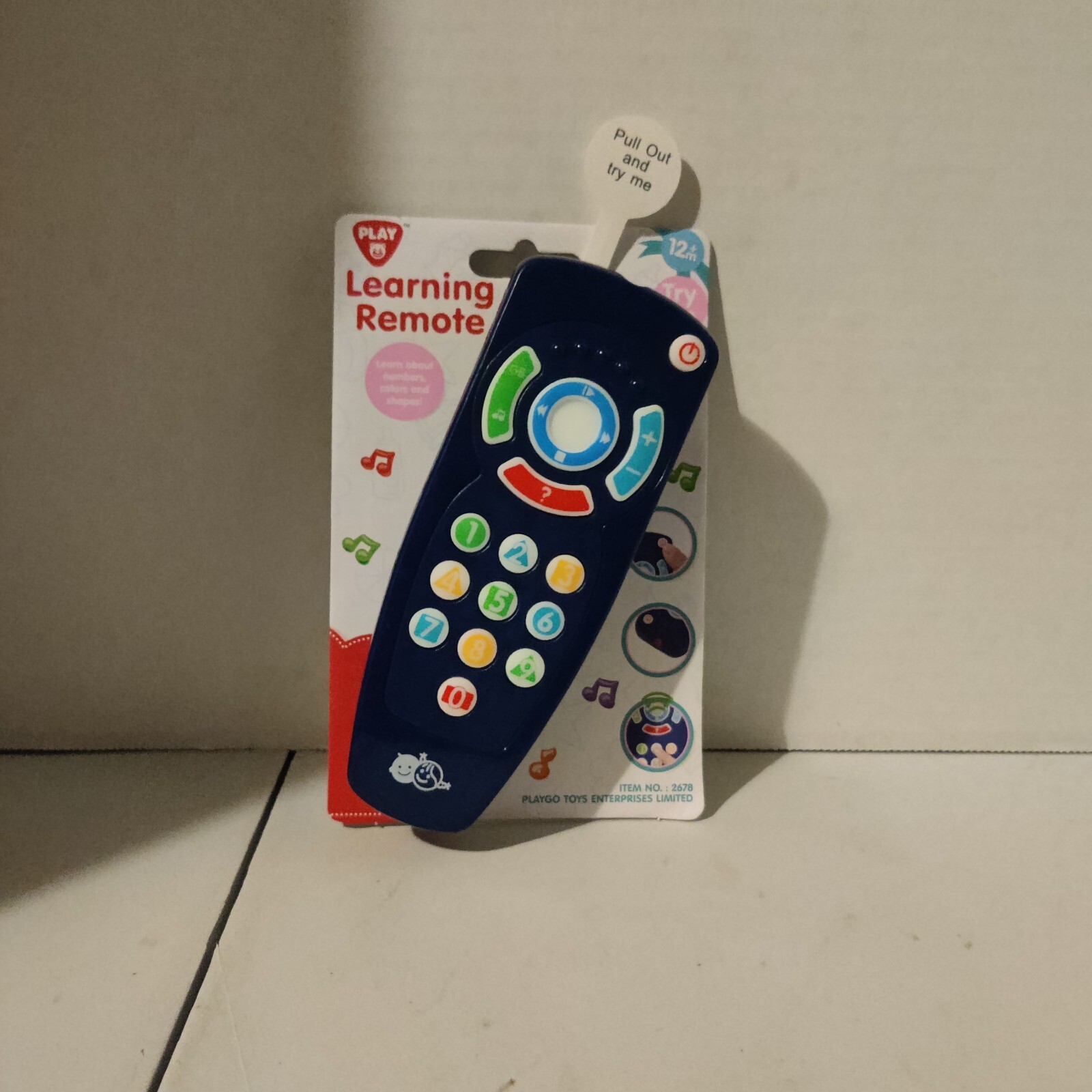 PlayGo Toys Baby Blue Learning Remote Toy, NEW