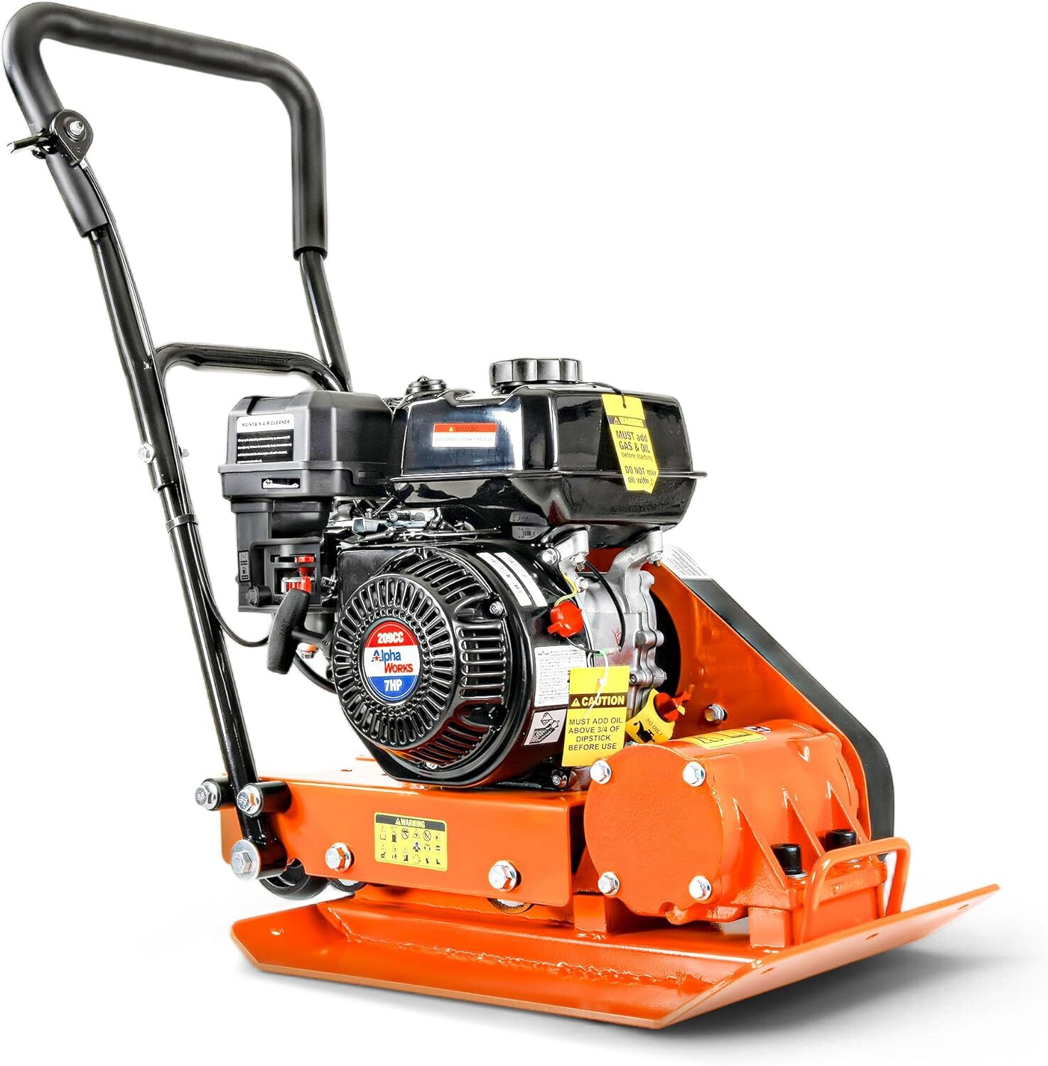 SuperHandy Plate Compactor Rammer 7 HP Gas Engine 4200-Pounds of Compaction