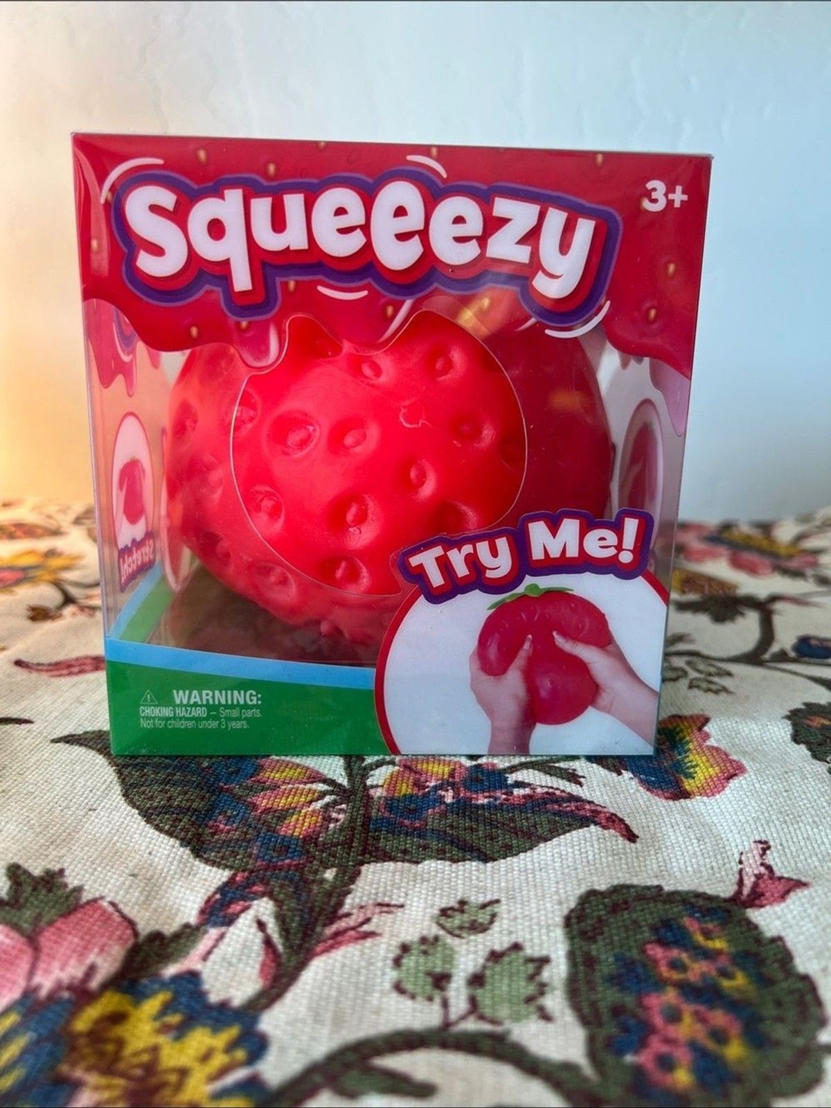 Sunny Days Jumbo Squeezy Strawberry Viral TikTok Squishy Sensory Fidget Toy New