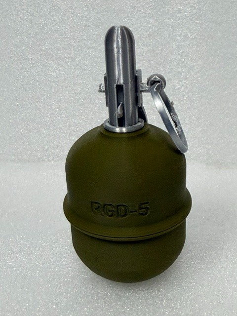 RGD-5 Soviet Era Russian Frag Hand Grenade 3D Printed Replica Made in USA