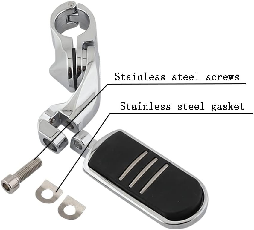Motorcycle Highway Pegs Crash Bar Adjustable Foot Peg Compatible with Softail Sp