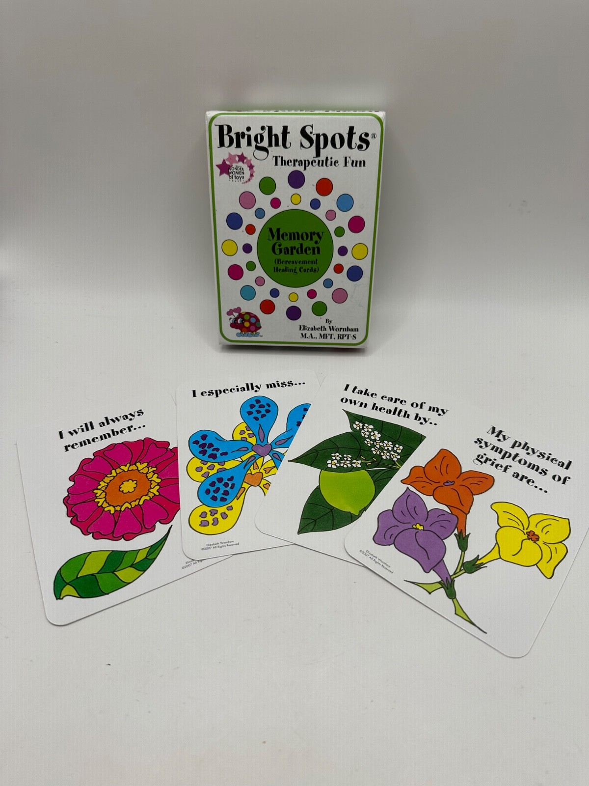 Bright Spots Therapeutic Fun Memory Garde Bereavement Healing Cards COMPLETE