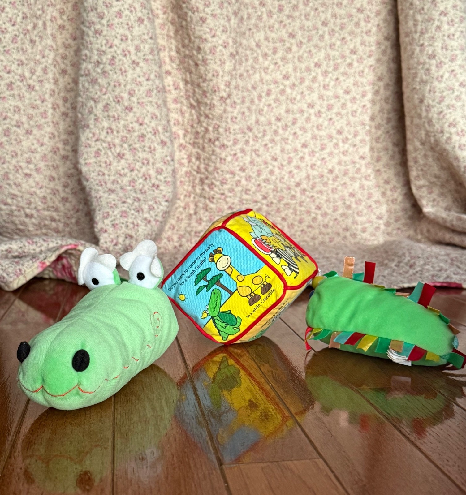 Jelly Kitten Croc Baby Crocodile Story Learning Plush Crackle Rattle Jungle Rare