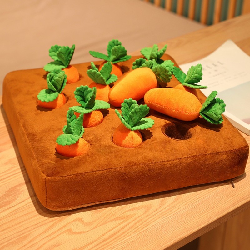 Realistic Vegetable Toy Plugging Soft Toy Carrot for Doll for Children Recogniti