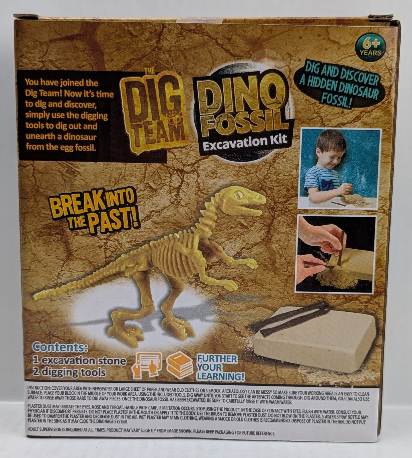 The Dig Team Dino Fossil Excavation Kit RMS International Toy Brand New