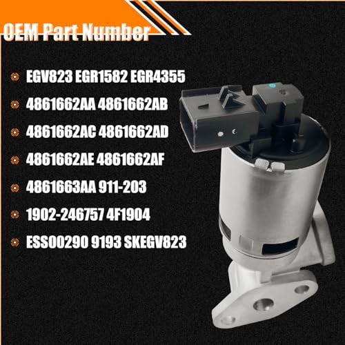 EGR Valve EGR1582 Replacement for 2005-2007 Chrysler Pacifica Town & Country,