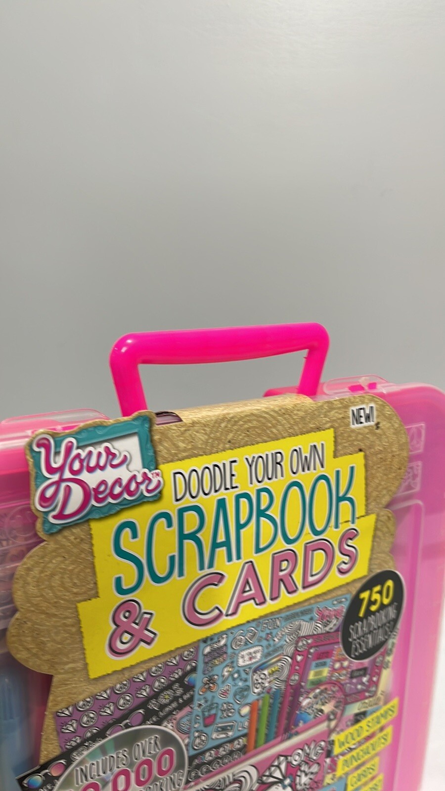 Your Décor Doodle Your Own Scrapbook & Cards Age 6+ DIY w/ Plastic Case NEW