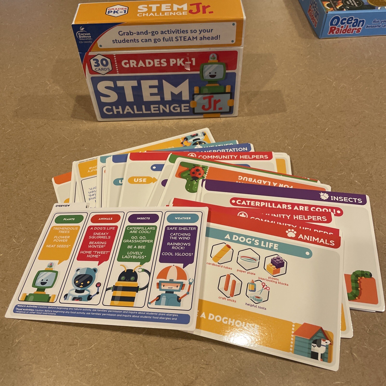 Carson Dellosa Education STEM Challenge Jr Learning Cards Game STEM PreK – 1 Kid