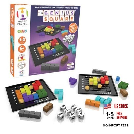 The Genius Square from – Game of The Year Award Winner, 60000+ Solutions 6×6